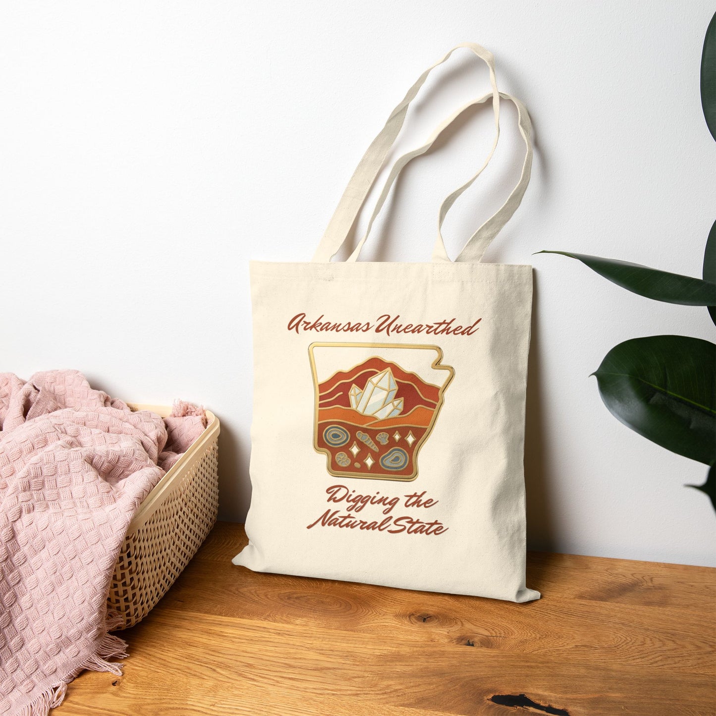 Arkansas Unearthed Canvas Tote — Digging the Natural State