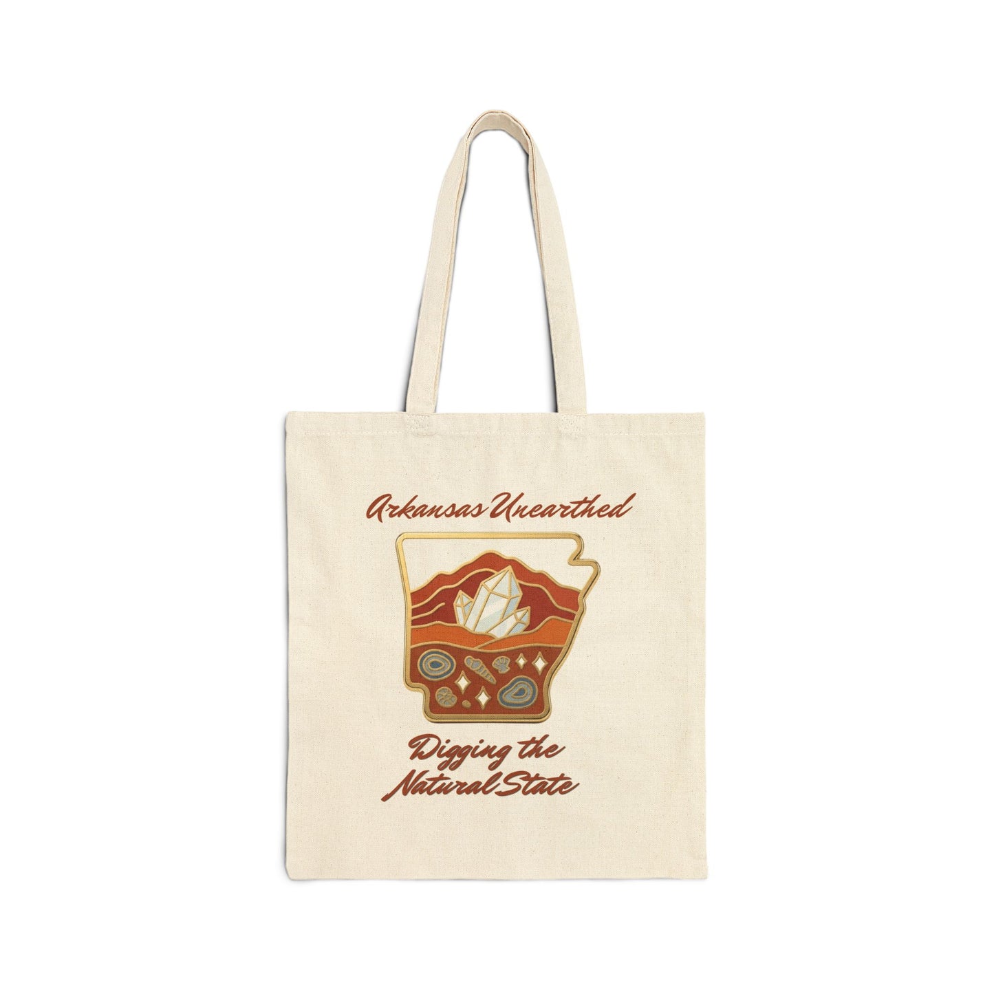 Arkansas Unearthed Canvas Tote — Digging the Natural State