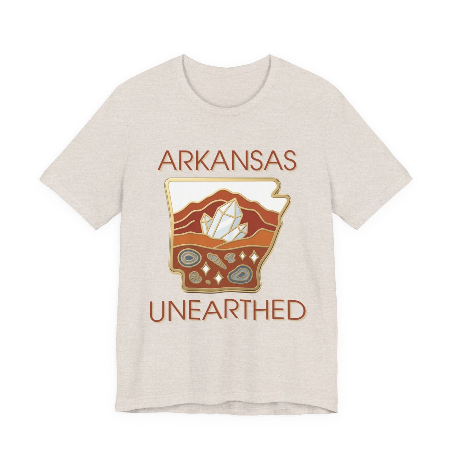 Arkansas Unearthed Classic Enamel Badge Edition Premium Tee