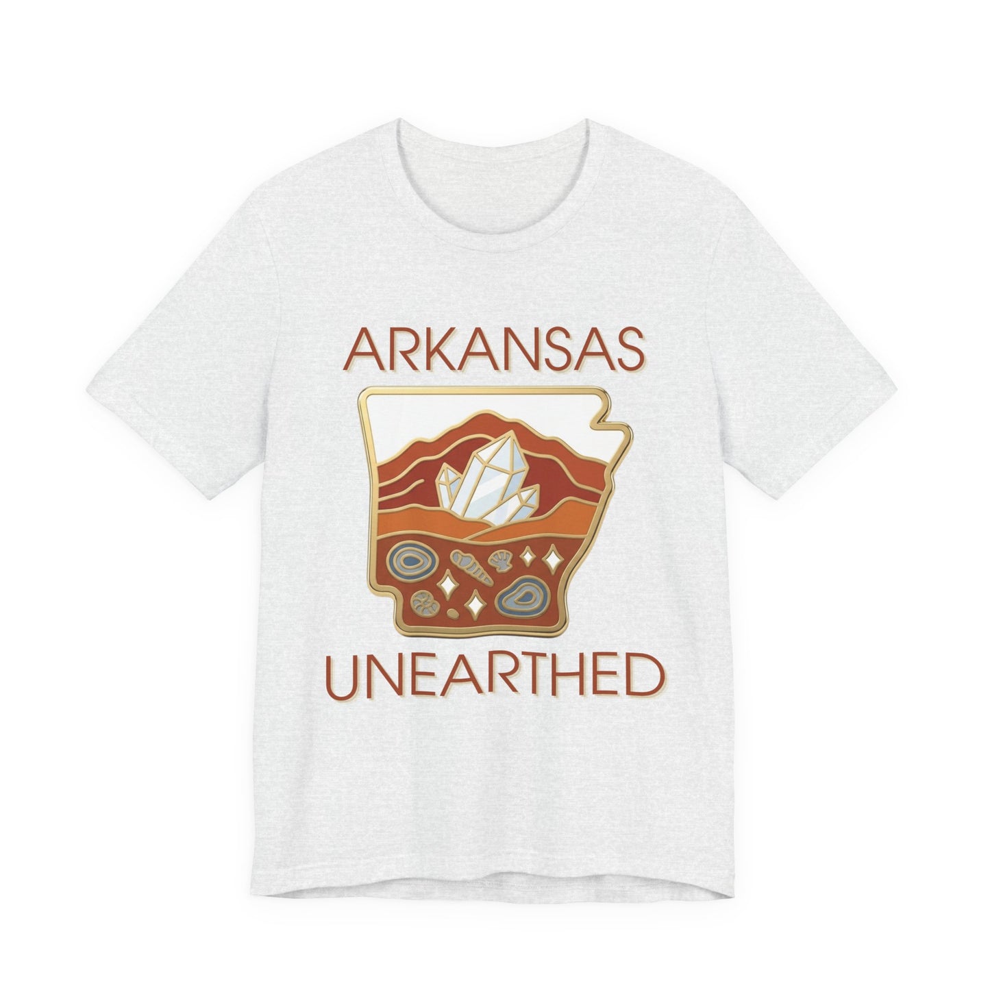 Arkansas Unearthed Classic Enamel Badge Edition Premium Tee