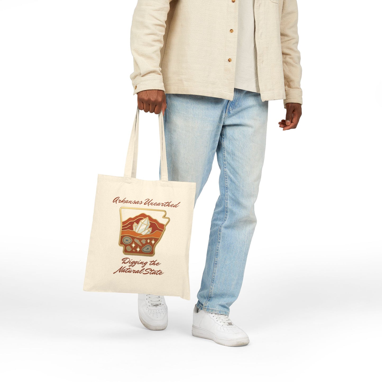 Arkansas Unearthed Canvas Tote — Digging the Natural State