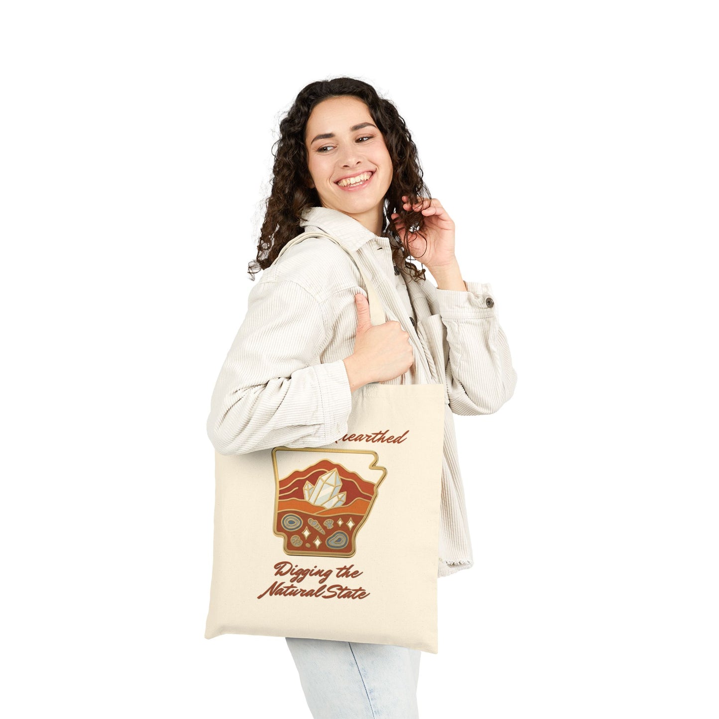Arkansas Unearthed Canvas Tote — Digging the Natural State