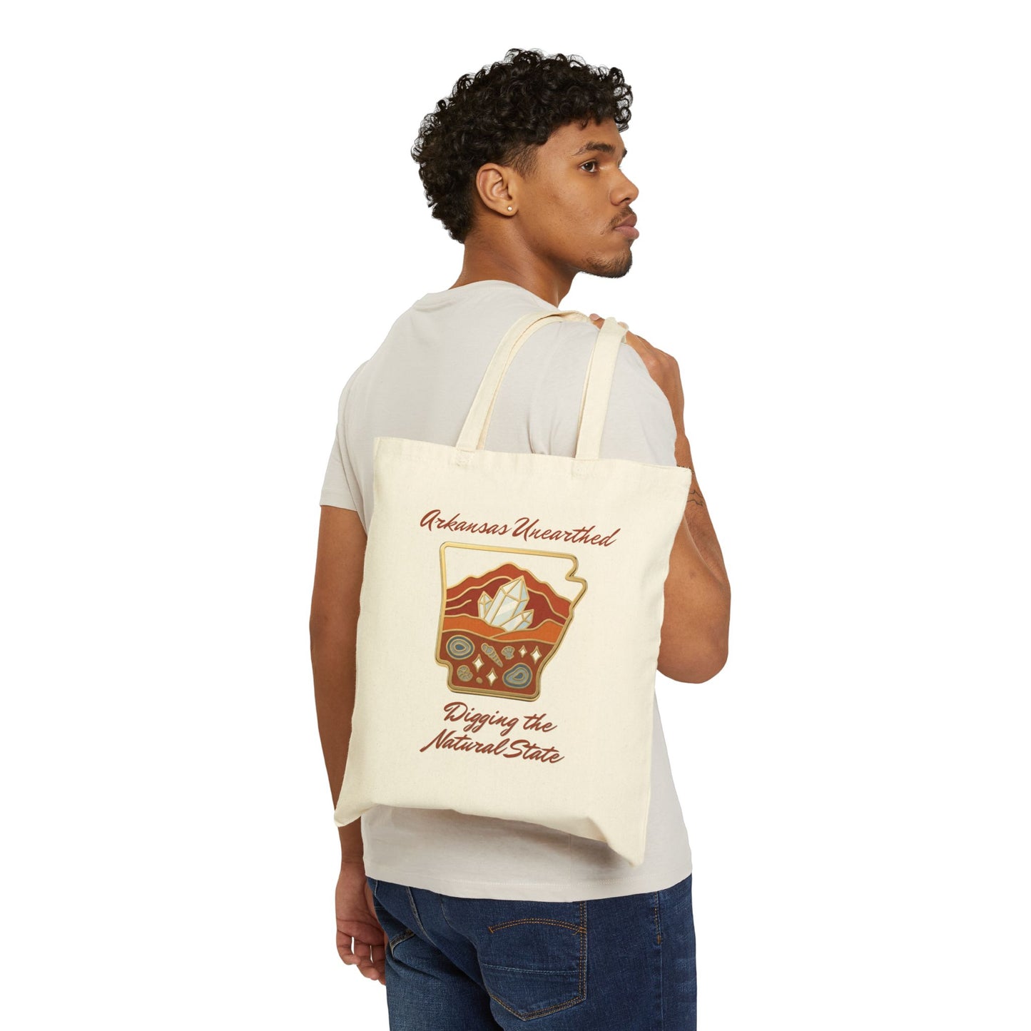 Arkansas Unearthed Canvas Tote — Digging the Natural State