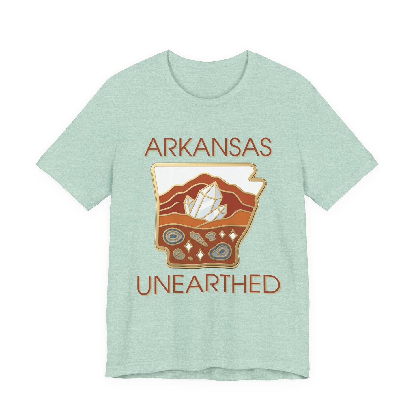 Arkansas Unearthed Classic Enamel Badge Edition Premium Tee