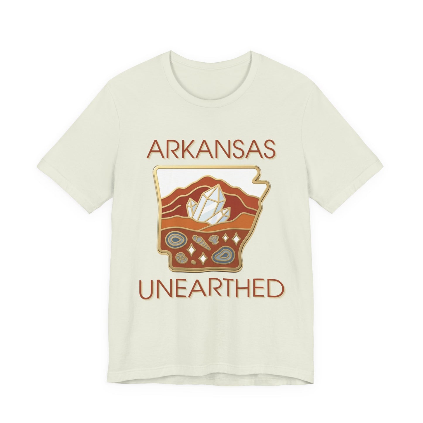 Arkansas Unearthed Classic Enamel Badge Edition Premium Tee