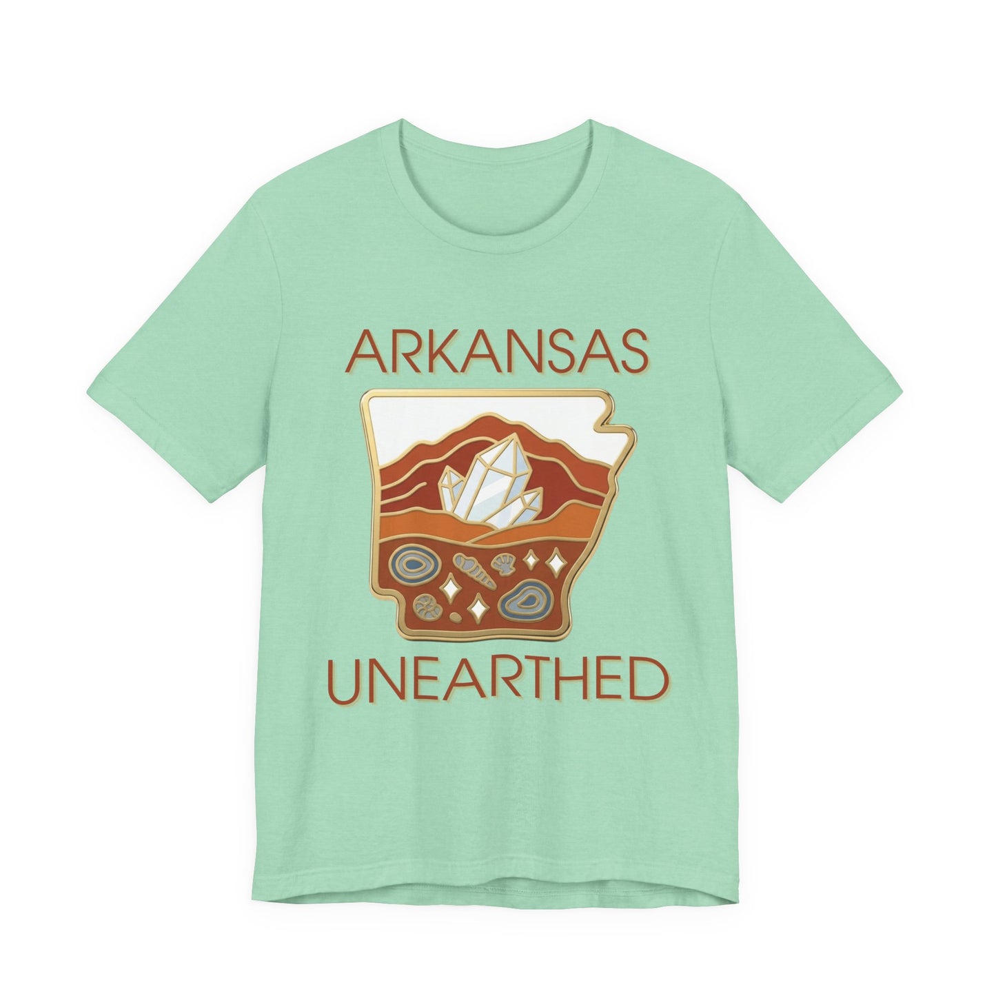 Arkansas Unearthed Classic Enamel Badge Edition Premium Tee