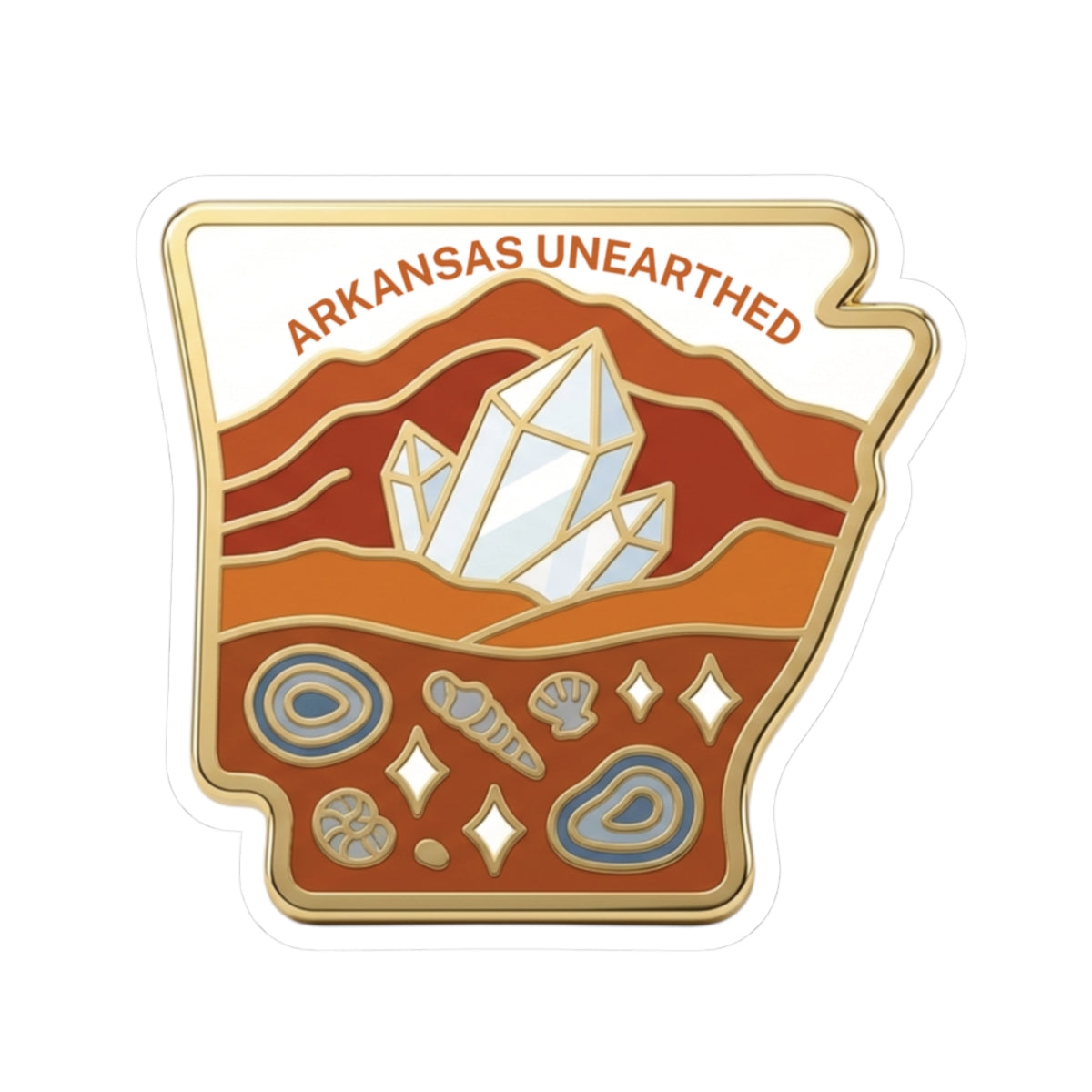 Arkansas Unearthed — Official, Kiss-Cut Decal Vinyl Sticker